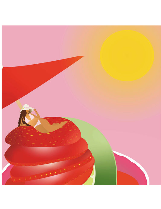 Niña Fresa - Art Print